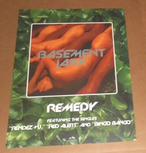 Basement Jaxx Remedy Poster 1999 Original Promo 18x24 Electronic - Picture 1 of 3