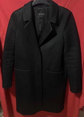 Pink Tartan Women's Black Lined Over Coat Size 10  in mint condition free uk  pp - Image 1 of 4