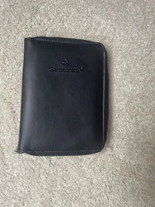 Samsonite Credit Card Holder Slim Wallet Men Vintage Passport Cover Black - Picture 1 of 8