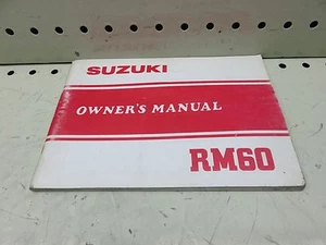 1982 SUZUKI RM60 OWNER OPERATORS MANUAL BOOK DIAGRAM (TMAN09) - Picture 1 of 12