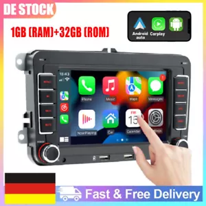7'' Android 11 Für VW Golf 5 6 Touran Passat EOS Radio 1+32G Navi GPS Autoradio. - Bild 1 von 24