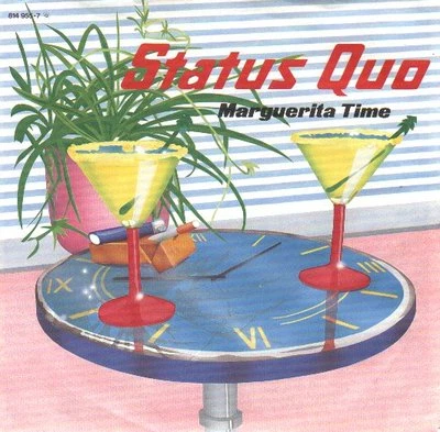 STATUS QUO  Marguerita Time PICTURE SLEEVE 45 record + juke box title strip NEW - Image 1 of 2