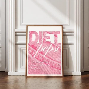 Innocence In The Backseat - Pink Denim Poster: Bold Lyric-Inspired Print,Trendy - Picture 1 of 9
