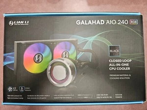 Lian Li Galahad AIO 240 RGB CPU Liquid Cooler - Black, NOT WORKING!! - Zdjęcie 1 z 6