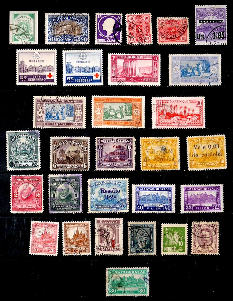 WORLDWIDE: CLASSIC ERA STAMPS WITH UNUSED - Image 1 of 1