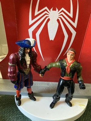 Peter Pan And Captain Hook 1991 Mattel Vintage Action Figures from hook movie  - Image 1 of 4