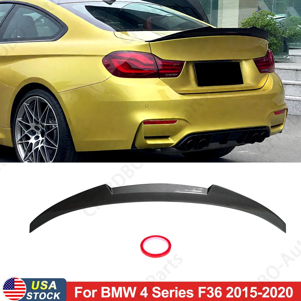PARA 14-20 BMW F36 430i 435i 440i GRAN COUPE FIBRA DE CARBONO ESTILO M4 SPOILER PORTA-MALAS - Imagem 1 de 4