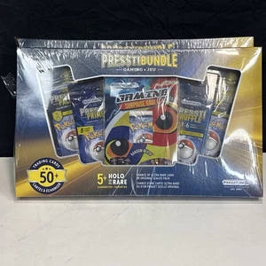 Presstibundle Juego de Cartas Coleccionables Pokemon Misterio Paquete 50+ Cartas 5+ Holo Sin Abrir Sellado - Imagen 1 de 12