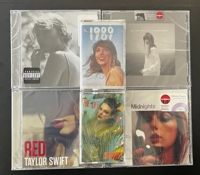 Taylor Swift CDs Cassettes Incl. The Life Of A Show Girl - Image 1 of 4