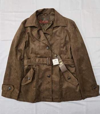 Armani Collezioni Womens Large Brown Jacket With Waist Belt New With Tags - Image 1 of 4