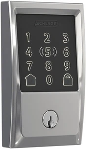 Schlage BE499WB-CEN Encode Plus Century Touchscreen Electronic - Chrome - Picture 1 of 12