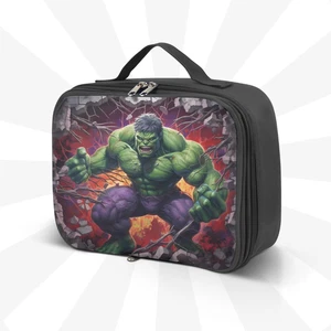 Super Heros Small Personalized Insulated Lunch Box Toiletry Bag School Bag - Picture 1 of 4