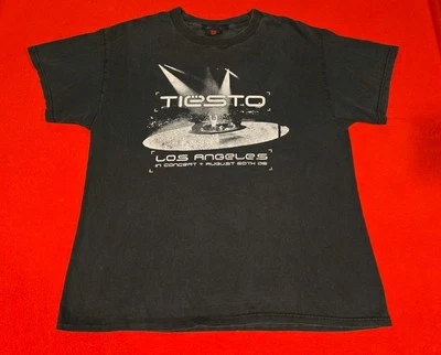 Vintage Y2K DJ Tiesto Concert Los Angeles 2005 US Tour EDM House Techno Mens M - Image 1 of 4