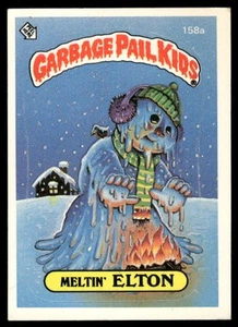 1986 Topps Garbage Pail Kids Series 4 #158a Meltin' Elton 1 Star Back* EX - Picture 1 of 2