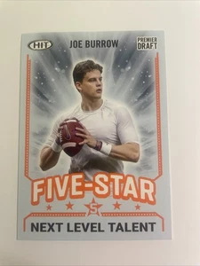 2000 Sage Joe Burrow Five Star Premiere Draft Card  - Picture 1 of 2