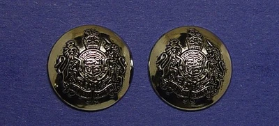 RALPH LAUREN Replacement buttons 2 silver tone metal Lion Unicorn Excellent Cond - Image 1 of 4