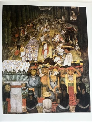 “Viernes Santo en el Canal de Santa Anita” 1924 DIEGO RIVERA Corte de Fiestas MÉXICO Foto 1 de 4