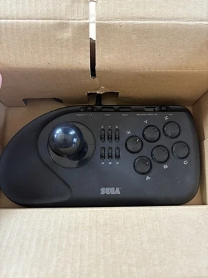 Sega Genesis 6 Button Arcade Stick mit Box Top Zustand getestet funktioniert mit Handbuch - Bild 1 von 4