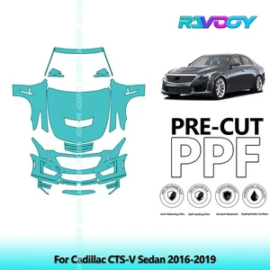 PreCut Paint Protection PPF Kit For Cadillac CTS-V Sedan 2016-2019 - Picture 1 of 7