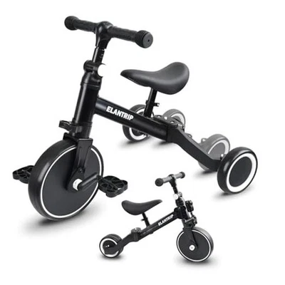  5 in 1 Balance Bike for 1 to 3 Years Old Kids,Toddler Kids Tricycle Black - Image 1 of 4