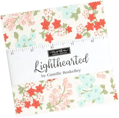 Lighthearted Charm Pack by Camille Roskelley; 42-5" Precut Fabric Quilt Squares - Image 1 of 2