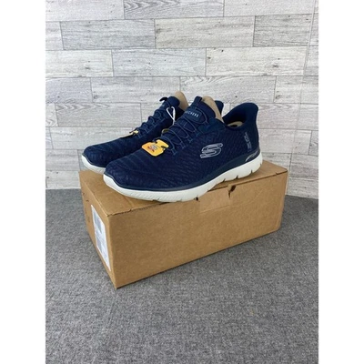 ZAPATILLAS SIN CORDONES SKECHERS MUJER Summits Brillo Lunar Talla 9W. Azul marino nuevo Foto 1 de 4