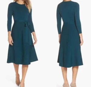 ELIZA J 3/4 Sleeve Tie Waist Sweater Dress Size: M - Picture 1 of 7