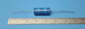 Condensador, CDE, WBR16-500E, 16UF/MF, 500VDC, axial, AUDIO, Dubilier Cornell - Imagen 1 de 3