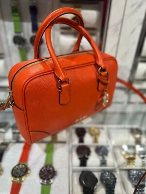 Michael Kors Thompson Mediano Rojo Arcilla Cuero Cartera Bolso de Mano Bolso de Hombro Foto 1 de 4