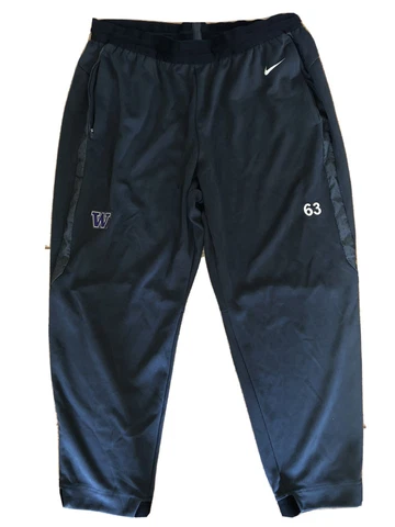 Nike Washington Huskies Football #63 Football Team Issued Travel Pants 3XL Cover