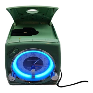 Thunderbird Neon Clock Radio CD Player Combo Rare Turquoise Blue - Picture 1 of 14