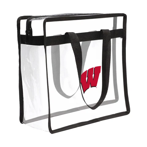 WinCraft Wisconsin Badgers Clear Tote Bag Cover