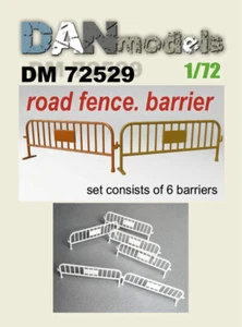 Valla de carretera DANmodels DM 72529. Barreras - 6 piezas, 1/72 - Imagen 1 de 1
