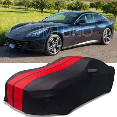 Cubierta de coche personalizada interior elástica satinada a prueba de arañazos a prueba de polvo para Ferrari GTC4Lusso Foto 1 de 4