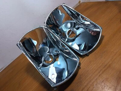 Opel Commodore B Rekord D Headlights Reflector Set Bosch 1305320969 1305320968 - Image 1 of 4