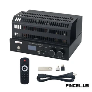 EL34 Single-ended Class A Vacuum Tube Amplifier Bluetooth USB Lossless Tube Amp - Picture 1 of 7