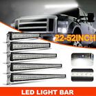 22-52zoll LED Arbeitsscheinwerfer Auto Offroad SUV Lightbar Lichtbalken 12V 24V