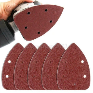 Sanding Palm Sheet 50pcs Sander Pads Polish Sandpaper Grit Abrasive Discs 14x9cm - Picture 1 of 12