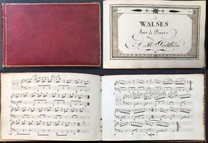 Music manuscript notes Handschrift Musik Noten Ladurner des Tillieres Berry 1820