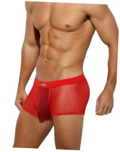 Sexy Underwear for Men Breathable Mesh Boxer Briefs X-Large Z2-ak2137-red - Picture 1 of 6