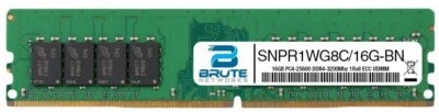 SNPR1WG8C/16G - Dell Compatible 16GB DDR4-3200Mhz 1Rx8 ECC UDIMM - Image 1 of 3