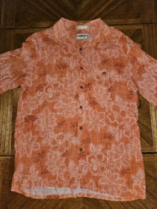 Campia Moda Button Down Floral Print Short Sleeve Shirt Men's Size Medium EUC! - Picture 1 of 6
