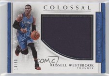 2016-17 Panini National Treasures Colossal Materials /60 Russell Westbrook #10