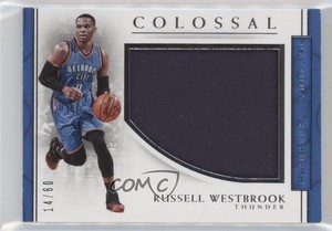 2016-17 Panini National Treasures Colossal Materials /60 Russell Westbrook #10