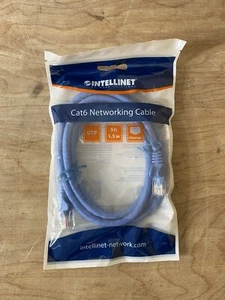 Intellinet CAT6 Networking Ethernet Patch Cable 7ft Blue - Picture 1 of 1