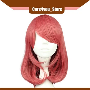 Item of 1 Breathable Hair Wigs for Women 17" Red Curly Wig with Wig Cap - Picture 1 of 7