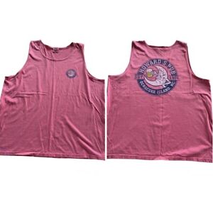 Comfort Colors Pink Cotton Tank Top Howards Pub Ocracoke Island NC Souvenir XL