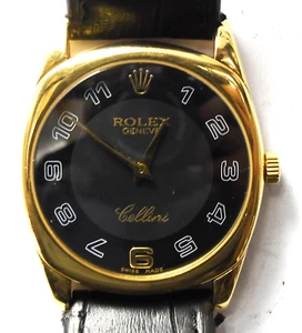 Rolex Cellini 4233 18k Gold 1602 Manual Wind 33mm w COA - Picture 1 of 9