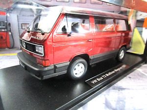 VW Volkswagen T3 Bus Multivan Magnum 1987 red rot met. 180991 KK Diecast  1:18