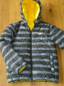 NEU - Orig. * Vingino * Stepp Wende jacke mit Kapuze schwarz/blau/gelb Gr. 152 - Bild 1 von 5